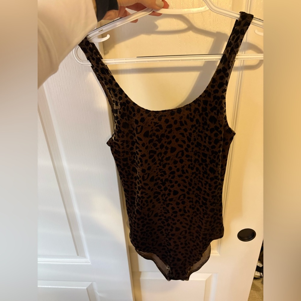 Topshop Animal Print Bodysuit